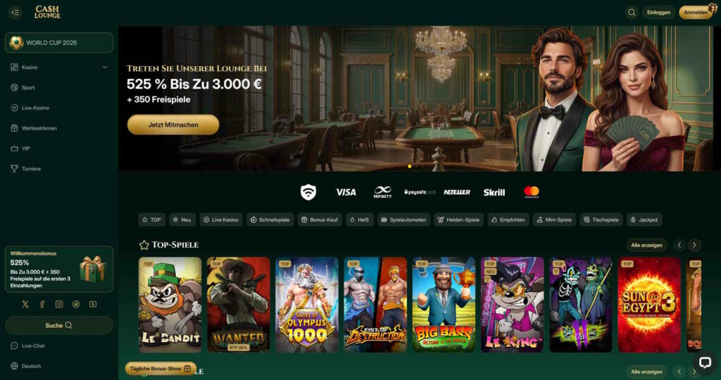 CashLounge Startseite